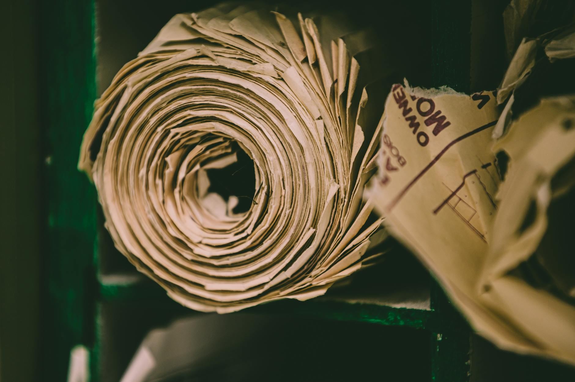 A closeup of eco-friendly craft paper bags neatly arranged on a rustic, weathered shelf in a factory setting.