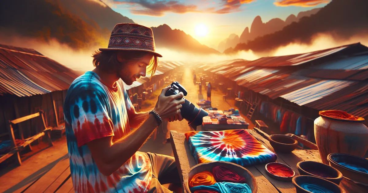 A person creating vibrant tie dye patterns, exploring the art of self-expression. Is Tie Dye for you? Let's find out!