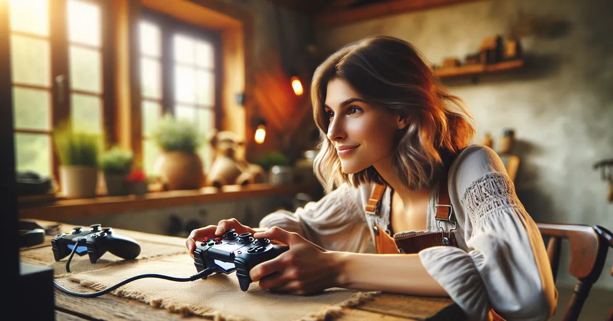 A person engaged in gaming, exploring creativity in sandbox games. Is Sandbox Gaming for you? Let's find out!