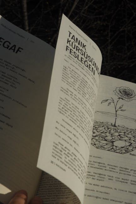 An open book displaying botanical illustrations and text, suggesting a focus on botanical drawing.