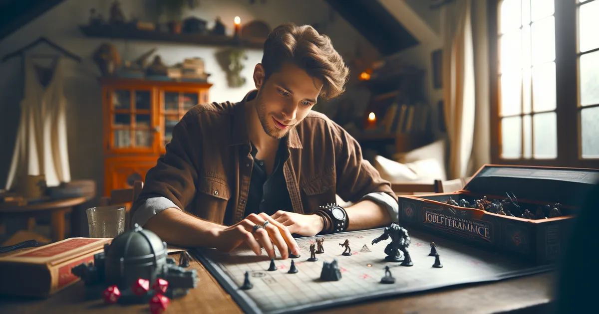 A young man plays a tabletop RPG, exploring themes of sci-fi in 'Is Sci-Fi RPGs for you? Let's find out!'