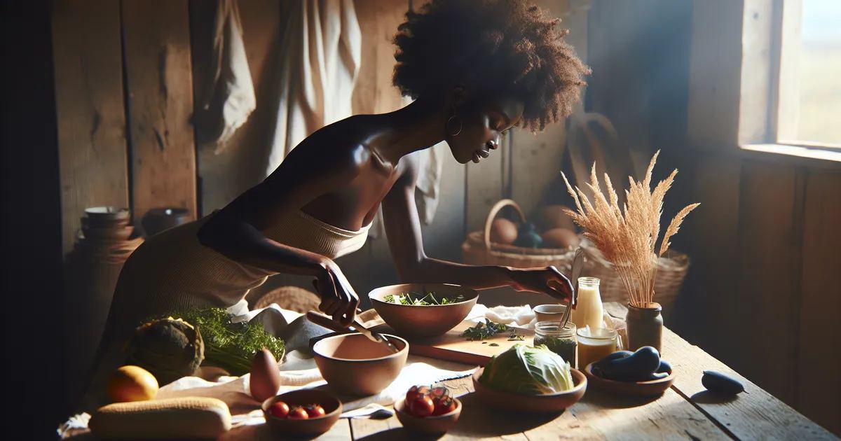 A person preparing fresh ingredients, highlighting the importance of nutritious meals for community support.