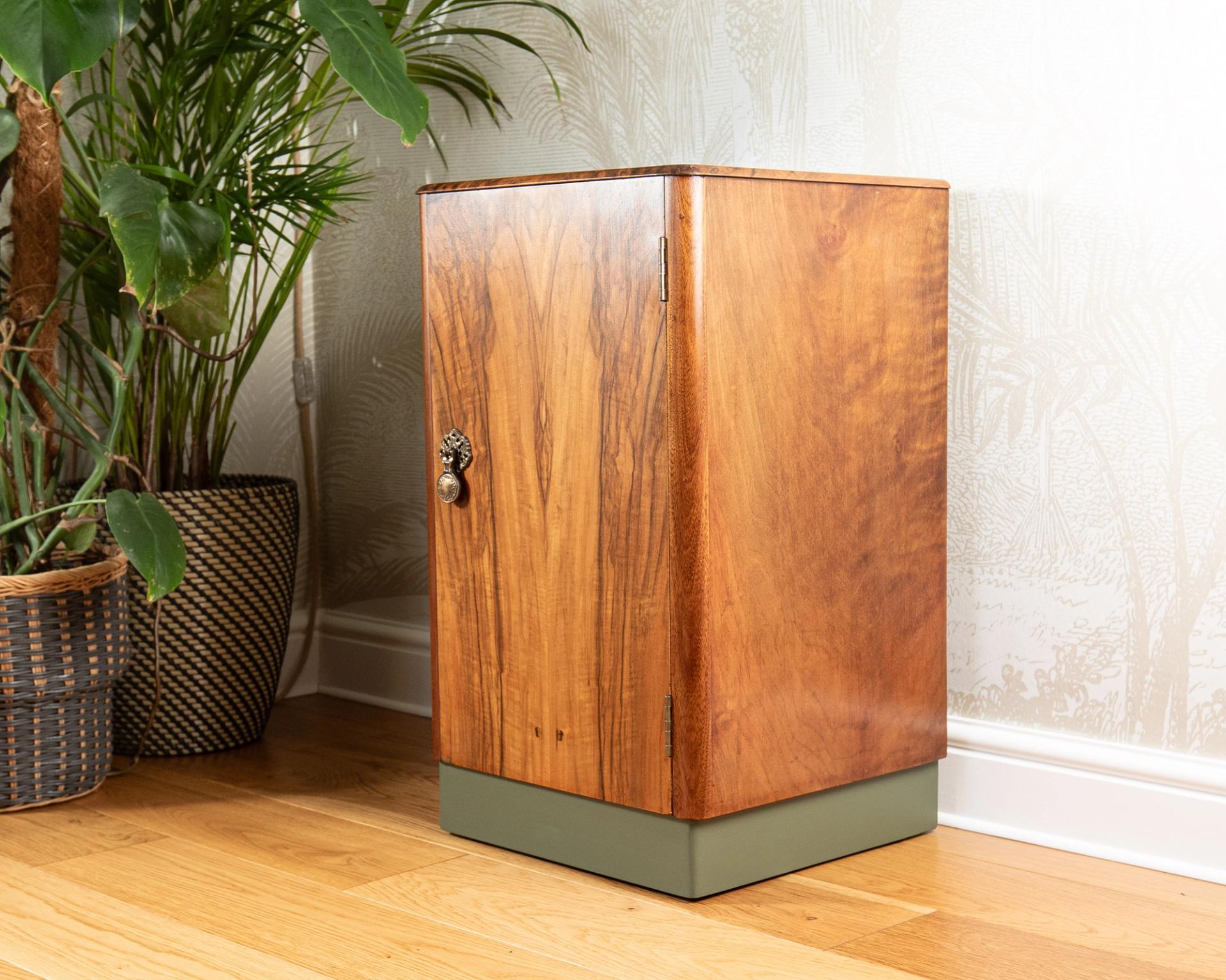 1960s Austinsuite Walnut Bedside Cabinet