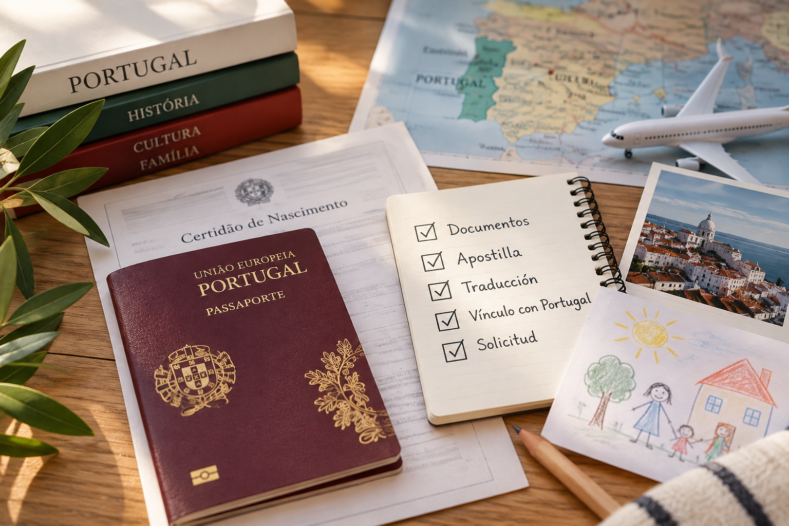 Documentos y vínculos necesarios para solicitar la nacionalidad portuguesa para hijos menores