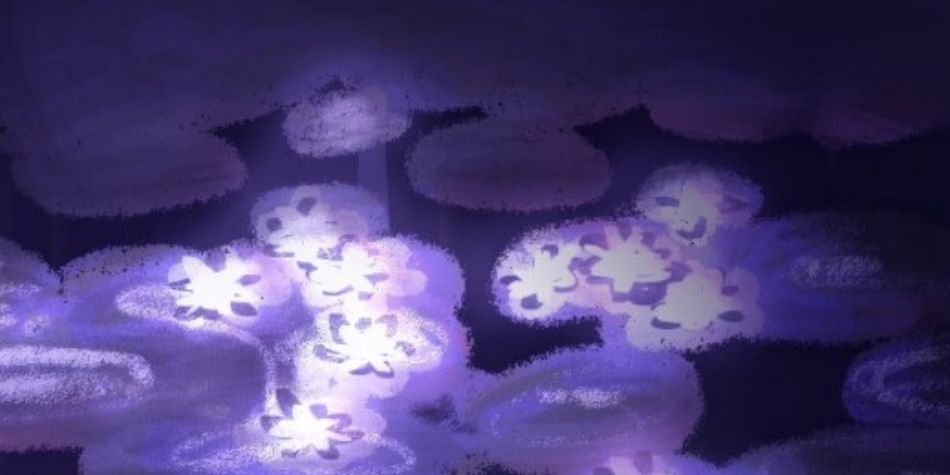 Purple abstract graphic