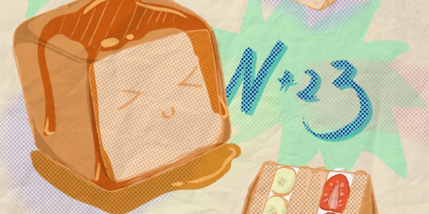 Dessert in front of n+23 text