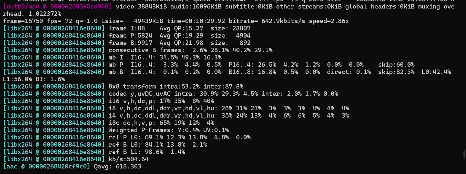 Limiting Output File Size to 50MB