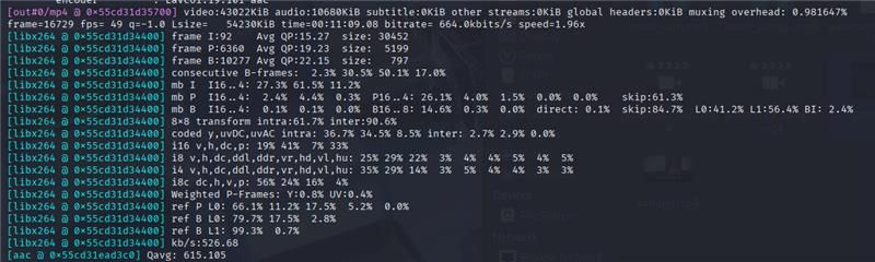 Processed Video Output (Scaled to 1280x720)