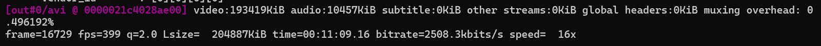 MPEG-4 Encoding Output (Part 2, FFmpeg)