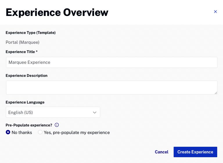 Experience Overview