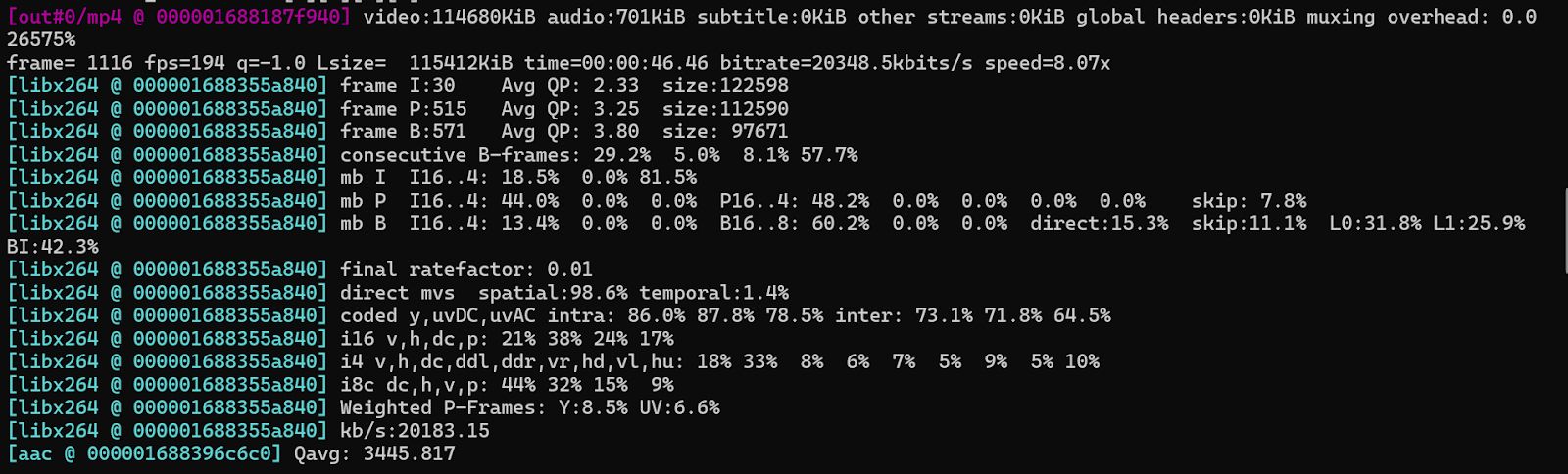 FFmpeg First-Pass Encoding Output for High-Fidelity VOD (2-Pass Setup)