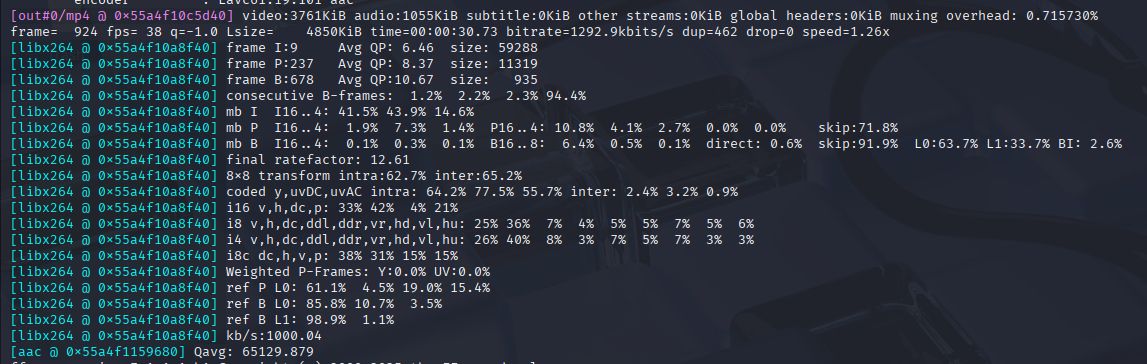 FFmpeg Batch Encoding Output with Custom Bitrate and Frame Rate