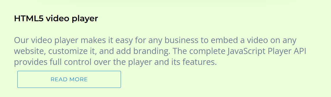 HTML5 Video Player