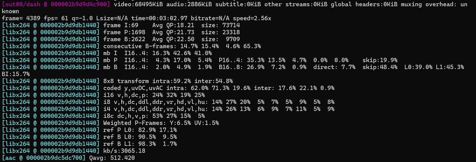 FFmpeg DASH Output: Generating Segmented MP4 Files and DASH Manifest