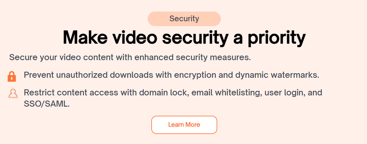 Banner for Encrypted Videos