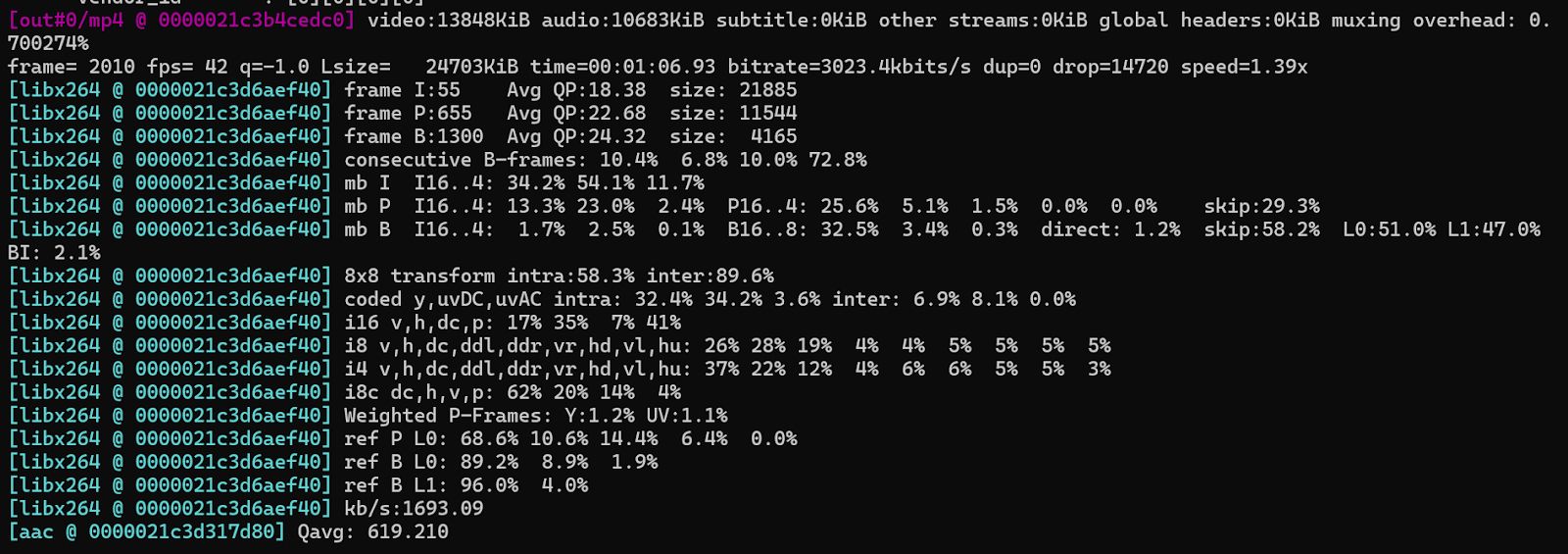 Timelapse Output at 30 FPS Frame Rate