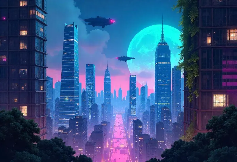 Image of futuristic city