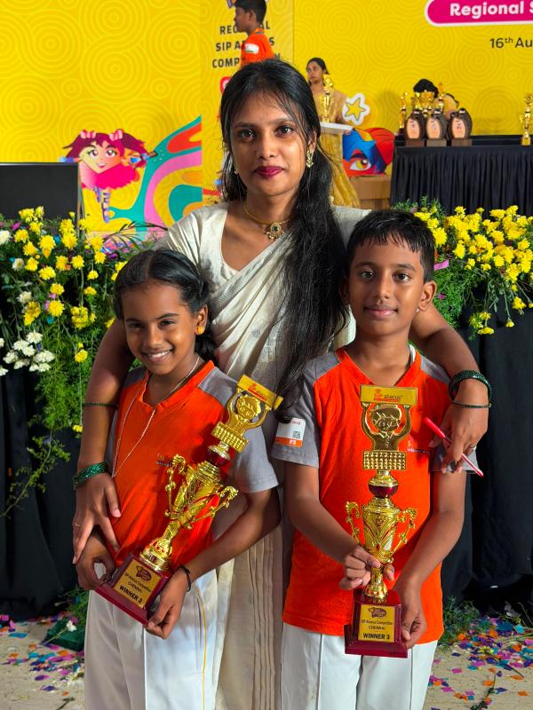 Another proud trophy moment for our Adyar students.
