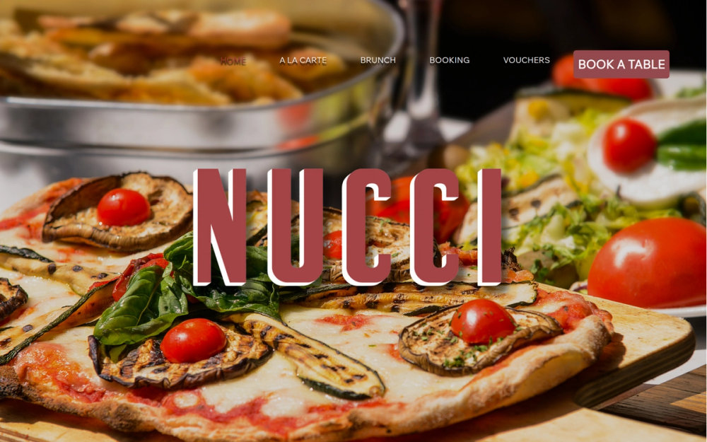 Website screenshot of NUCCI