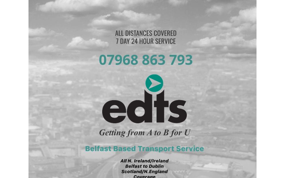 Website screenshot of E.D Transit Services