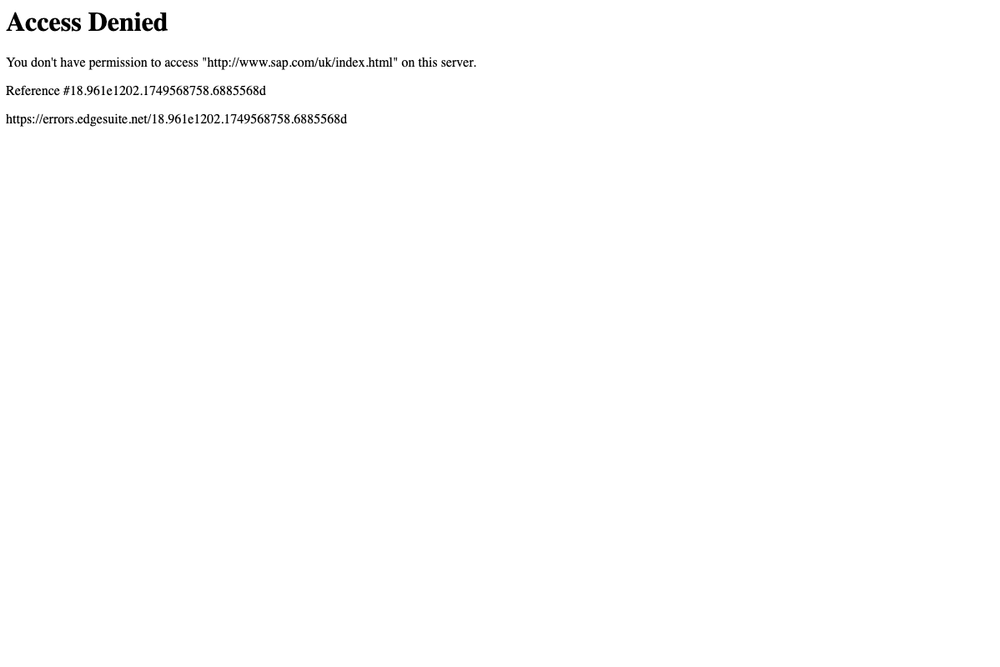 Website screenshot of SAP Belfast