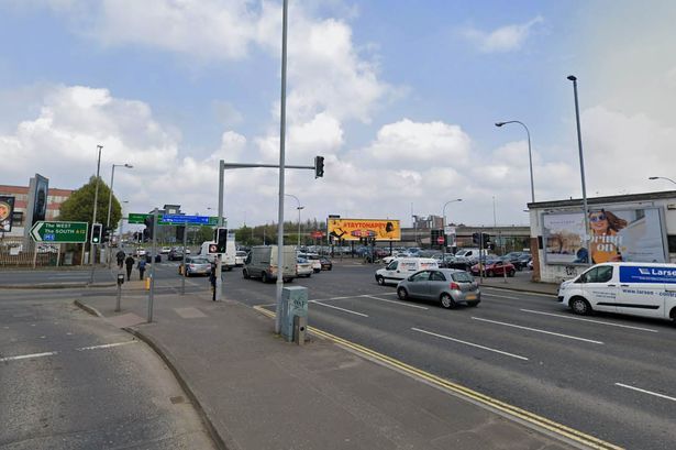 Westlink assault after drivers leave their cars at busy junction
