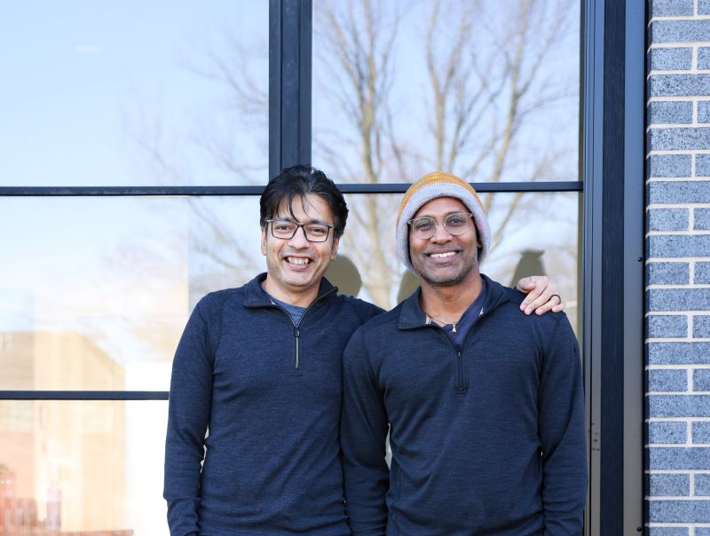 Karan Mishra and Santoash Rajaram, co-founders of StitchStudio