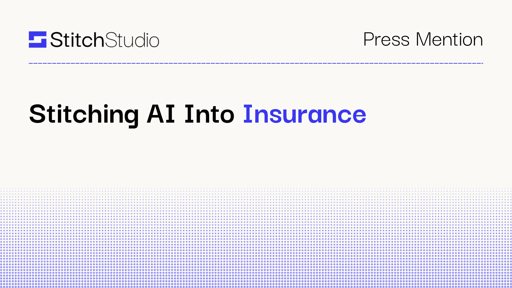 Stitching AI Into Insurance
