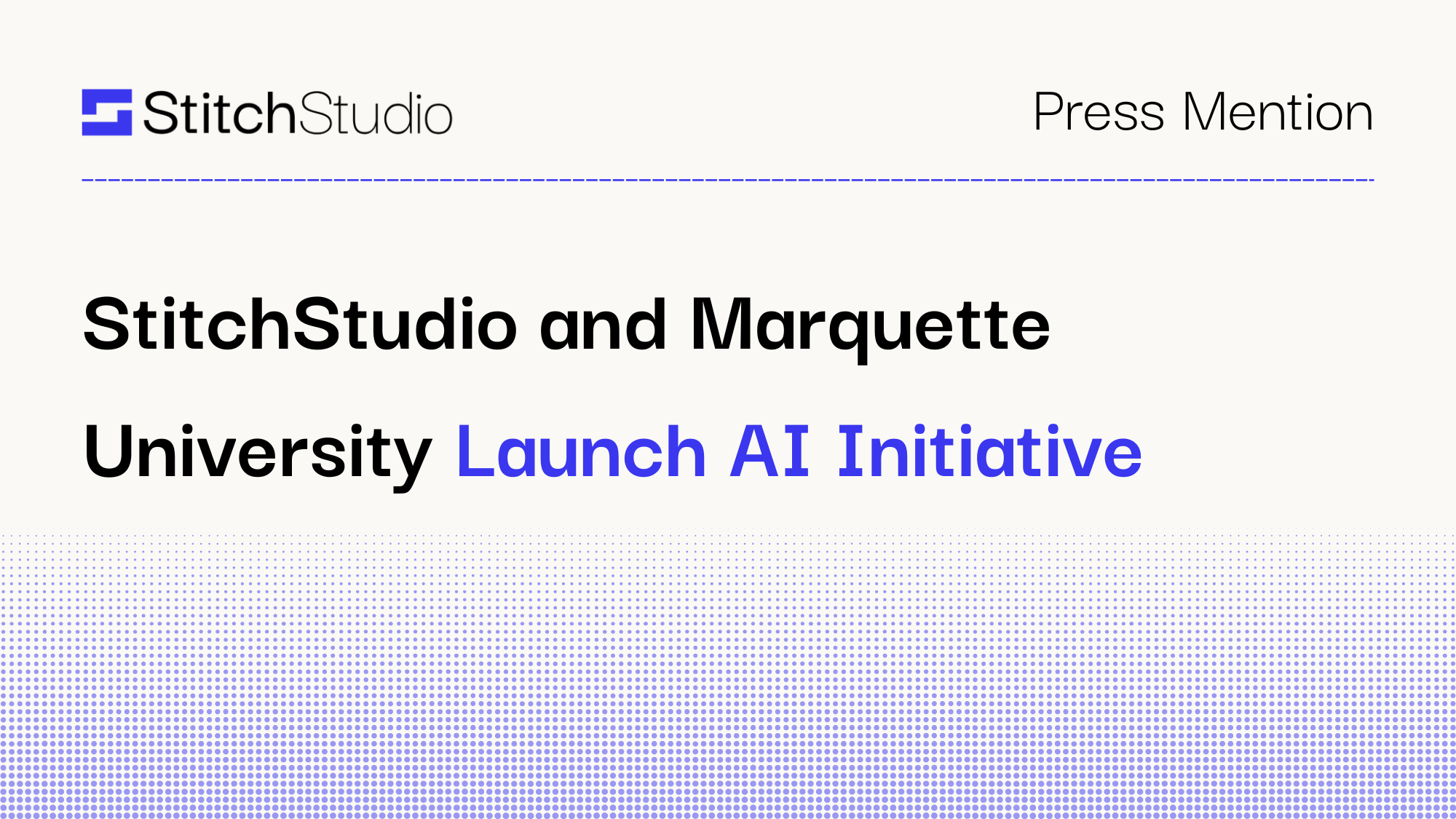 StitchStudio and Marquette University Launch AI Initiative to Explore Climate and CAT Data in Insurance