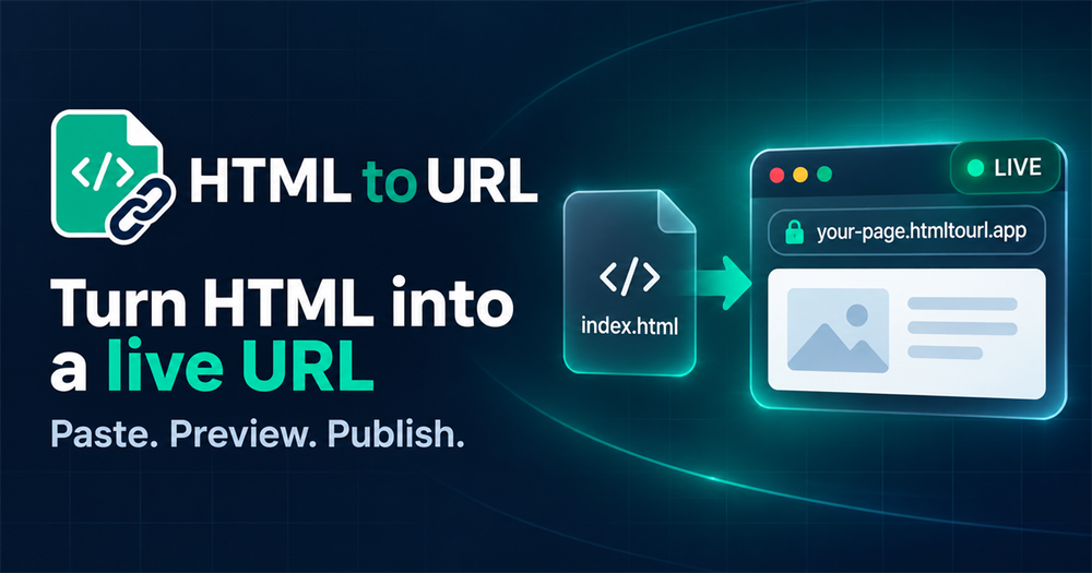 image of HTML to URL image of HTML to URL