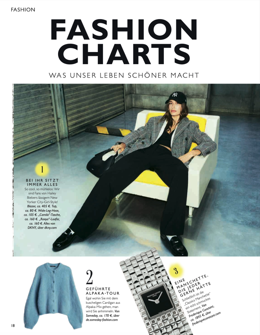 Frederique Constant featured in Grazia, No. 21 2025