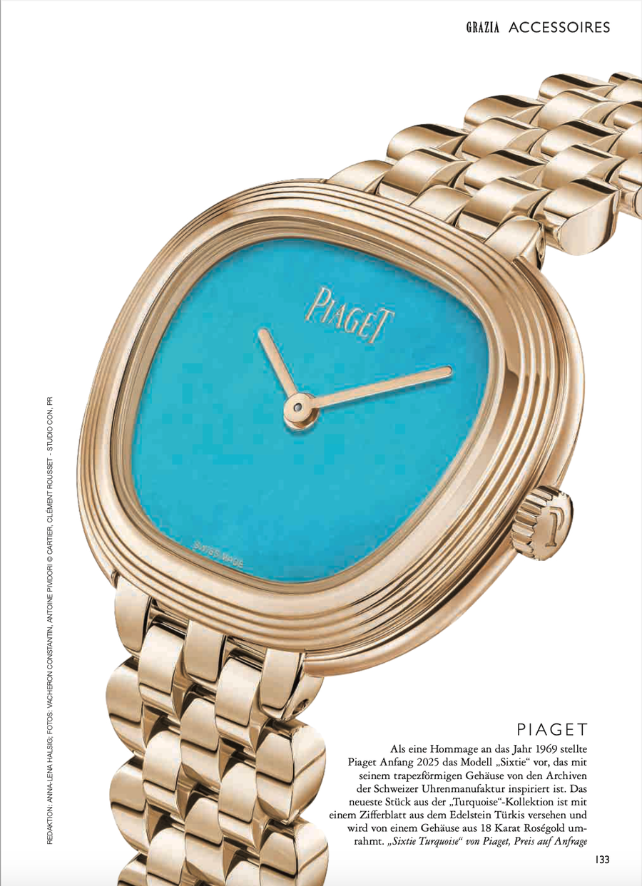 Piaget featured in Grazia Accessoires, Autumn/Winter 2025