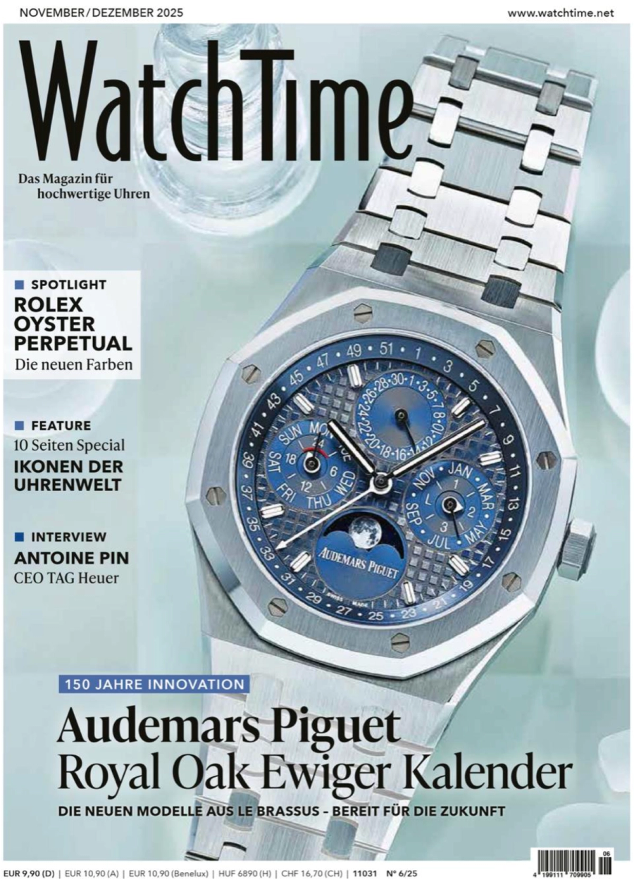 Frederique Constant featured in WatchTime November / Dezember 2025