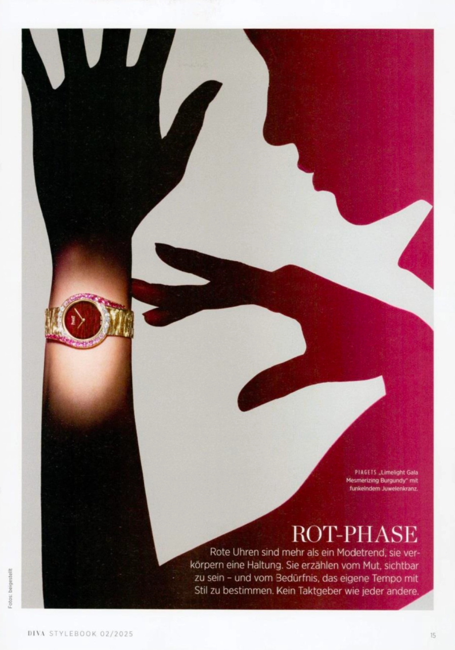 Piaget featured in Diva, Sommer 2025