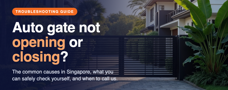 Auto gate not opening or closing, troubleshooting guide
