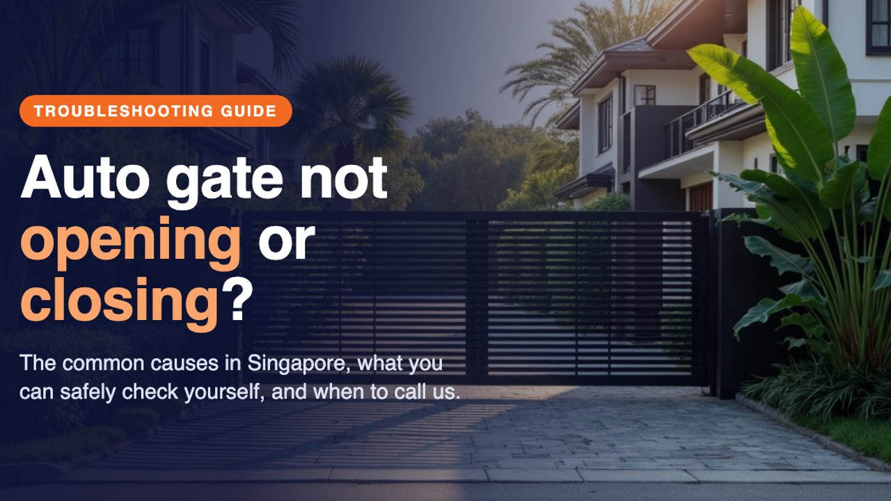 Auto gate not opening or closing, troubleshooting guide