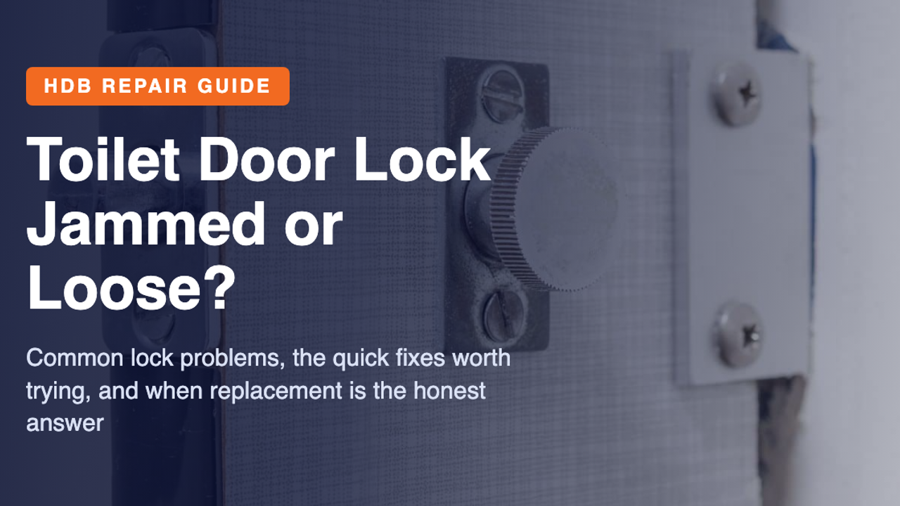 HDB toilet door lock troubleshooting guide