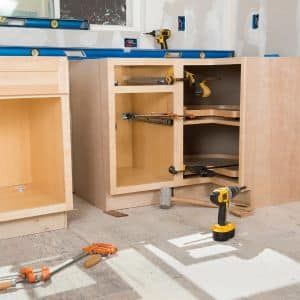 Kitchen Cabinet Water Damage Repair