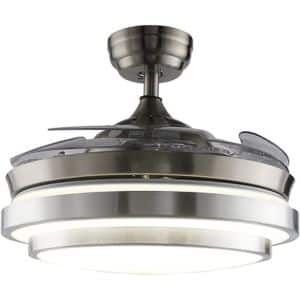 Ceiling Fan with Retractable Blades
