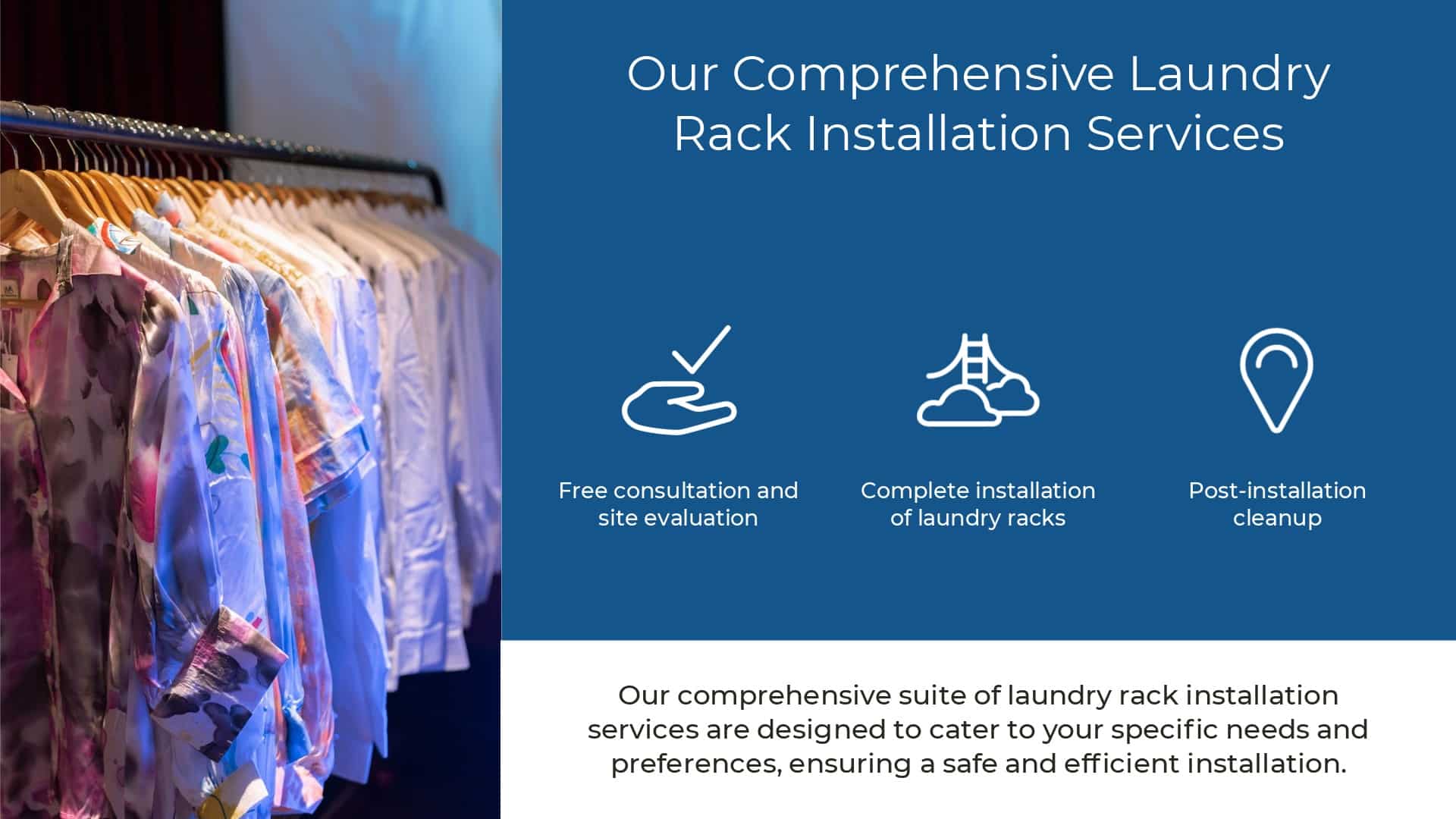 Laundry Rack Installation