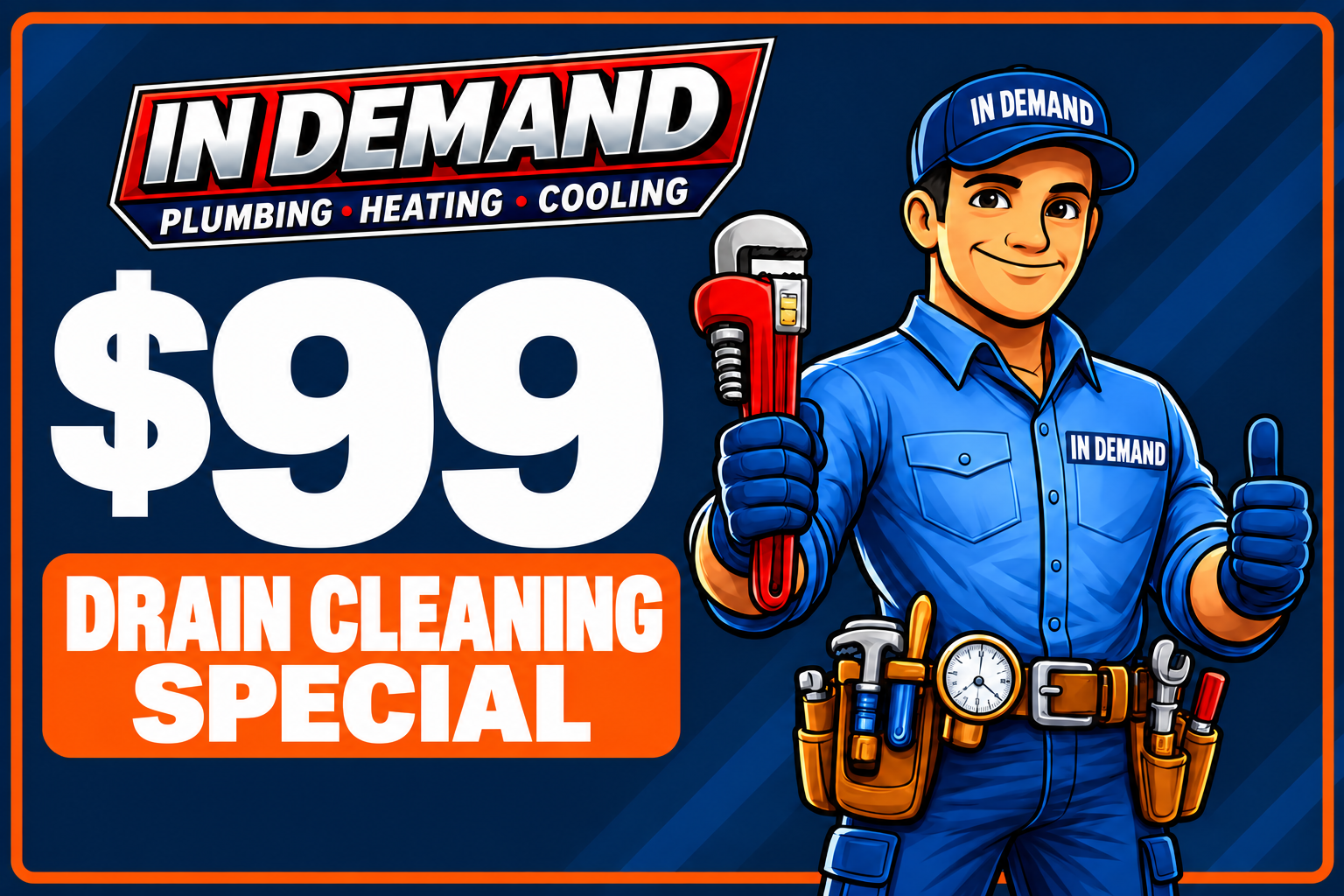 $99 Drain Cleaning Special