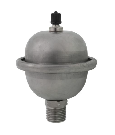 Zilmet ZEP-1 compact stainless steel expansion tank for tankless water heater thermal expansion protection.