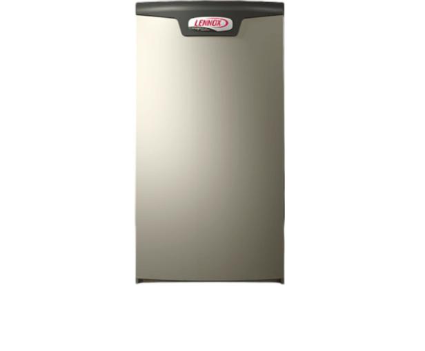Lennox SLP99V variable-capacity gas furnace with up to 99% AFUE heating efficiency.