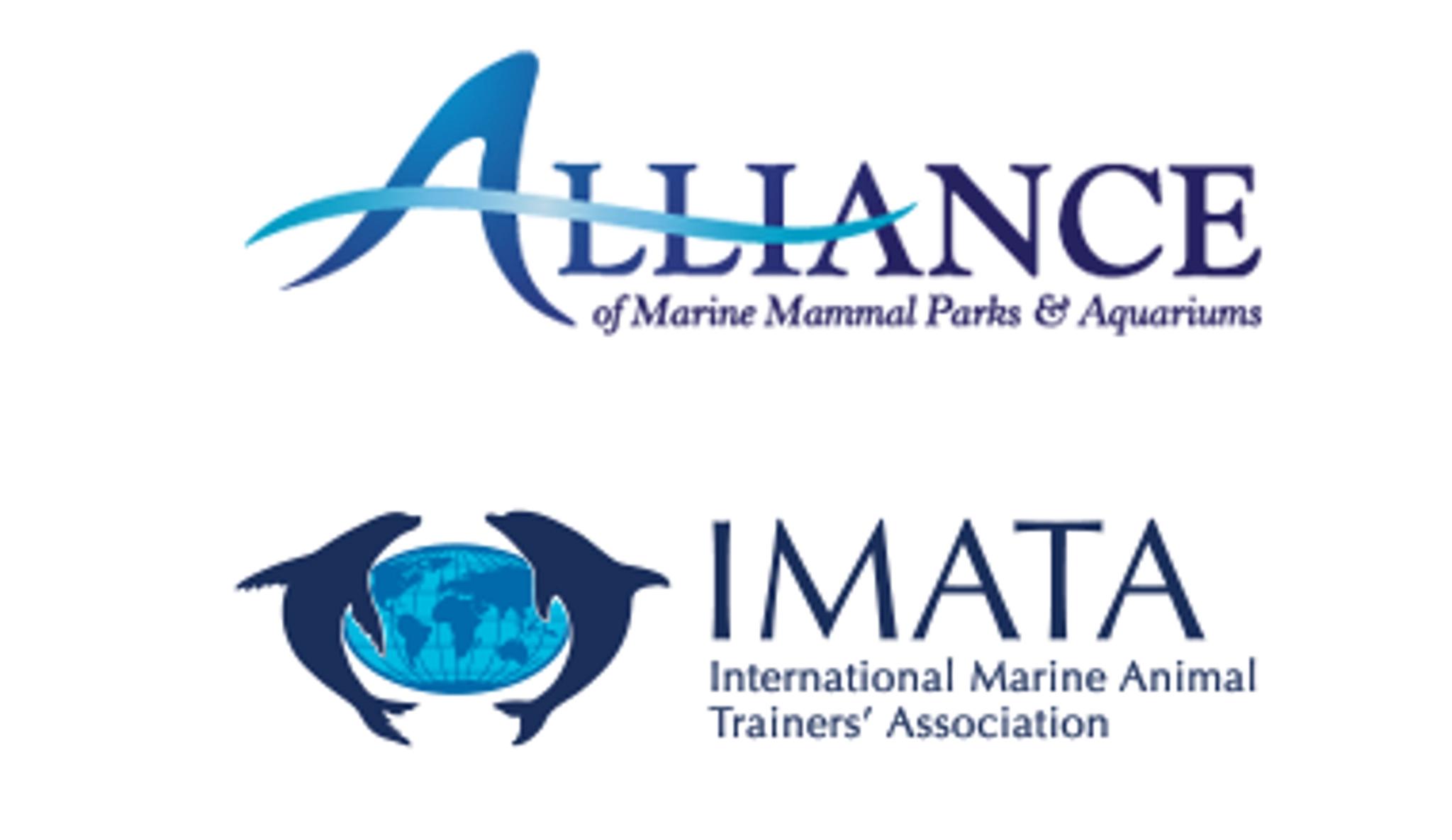 Alliance of Marine Mammal Parks & Aquariums and International Marine Animal Trainers’ Association logos