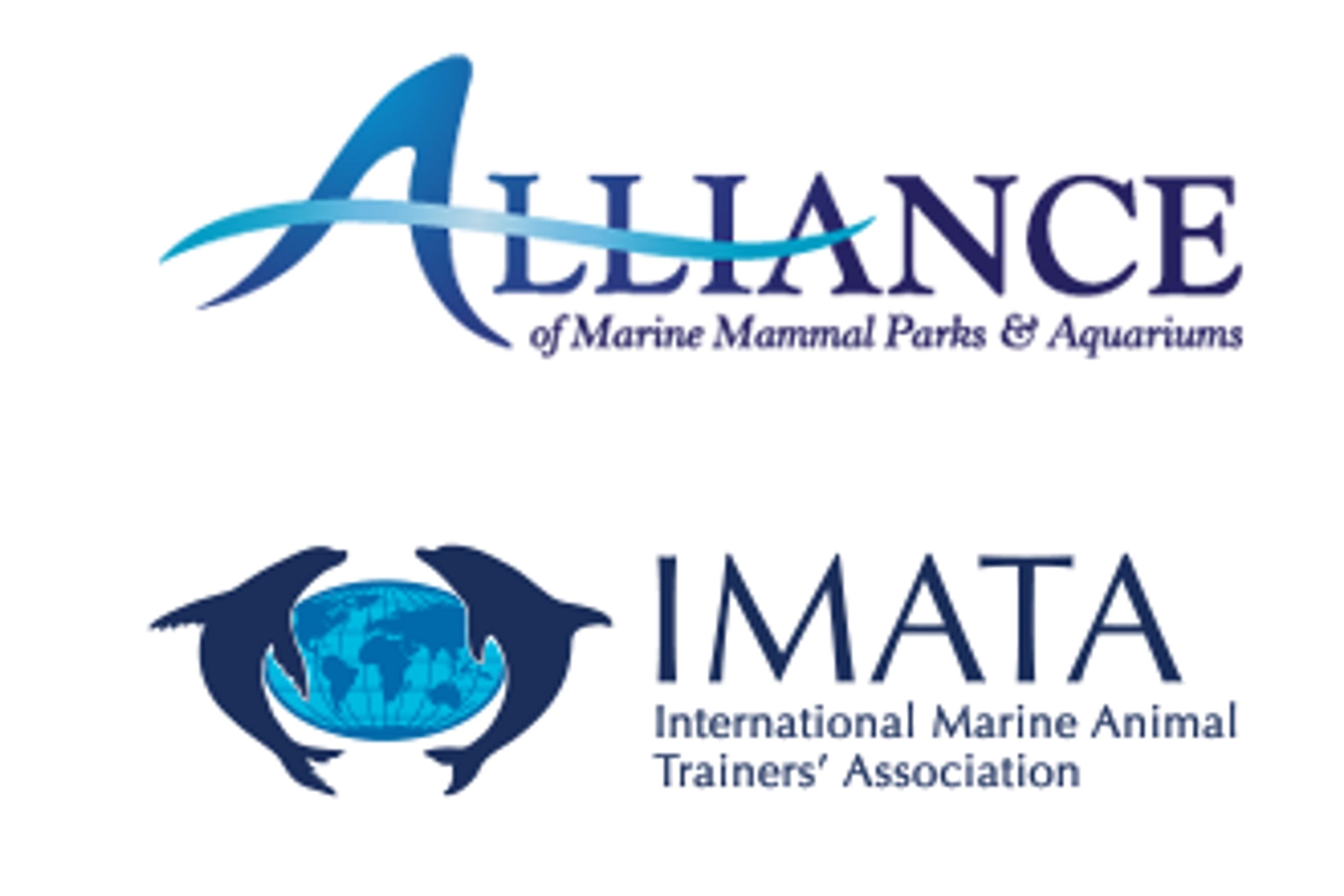 Alliance of Marine Mammal Parks & Aquariums and International Marine Animal Trainers’ Association logos