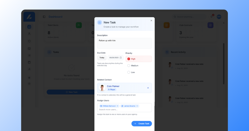 Task Management - ATHLIVO