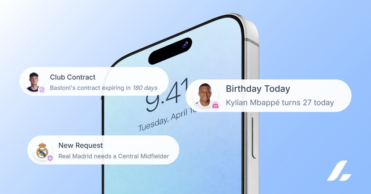 Mobile Push Notifications for Football Agents