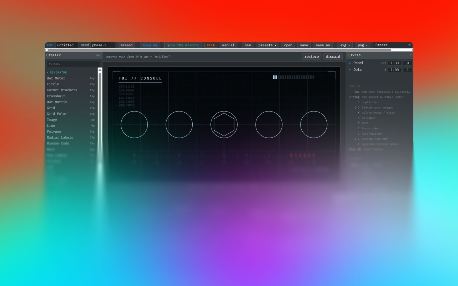 FUIbar screenshot