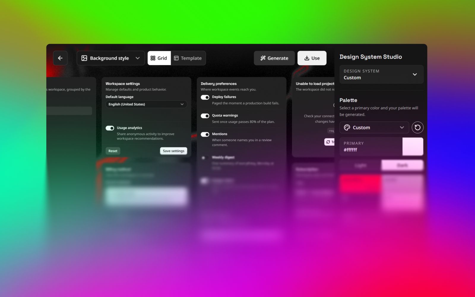 Design System Studio screenshot