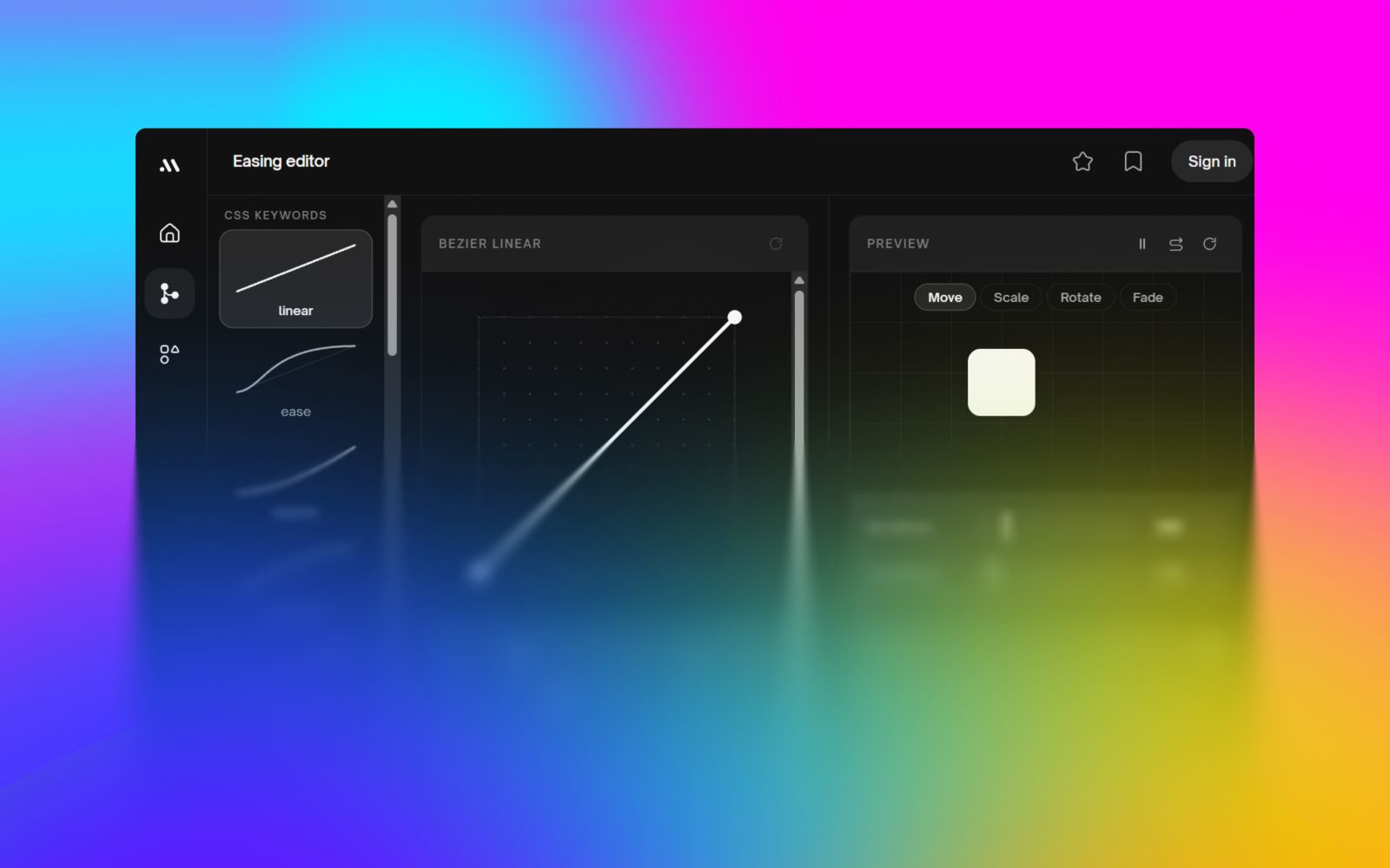 Easings — CSS Cubic-Bezier Editor screenshot